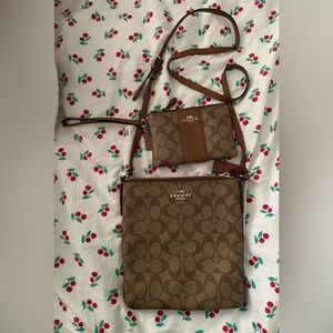 coach crossbody & wallet